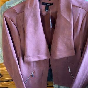 Torrid rose colored jacket size 3
